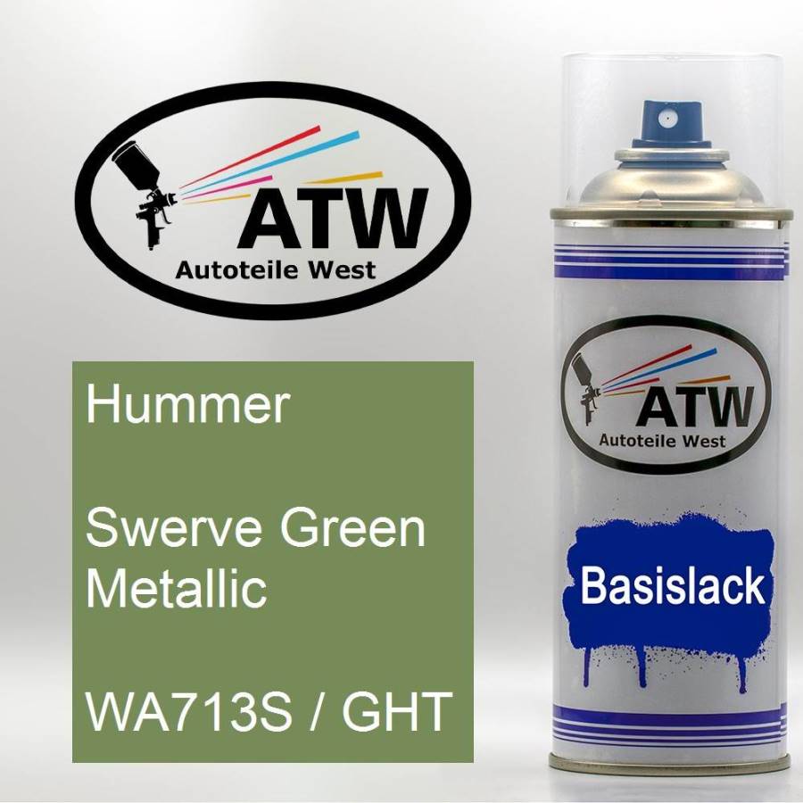 Hummer, Swerve Green Metallic, WA713S / GHT: 400ml Sprühdose, von ATW Autoteile West.